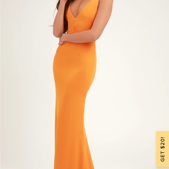 Lulus Dresses & Skirts - Lulus Orange Sleeveless Maxi Dress. Size: XS